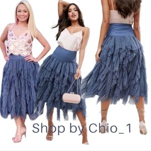 ASOS TULLE SKIRT WITH VERTICALRUFFLES bloggers favorite
